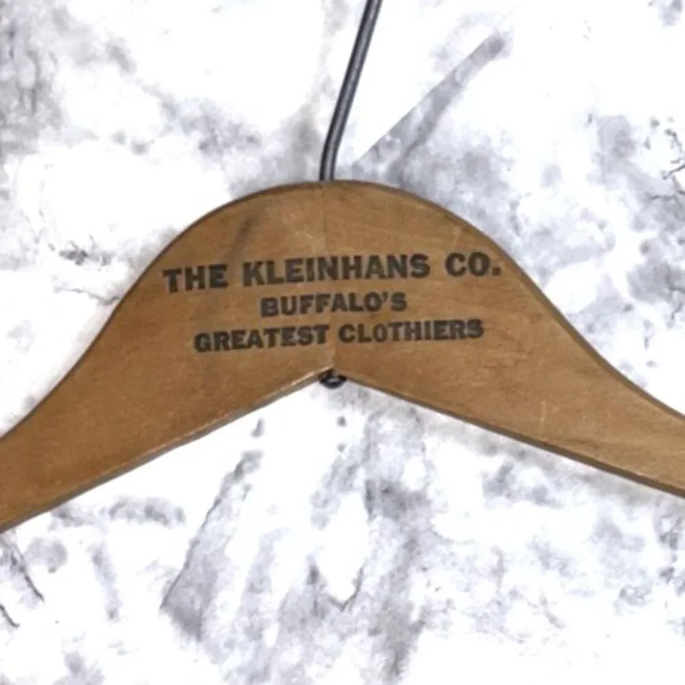 THE KLEINHANS CO Buffalo's Greatest Clothier New York NY Clothes Hanger Vintage